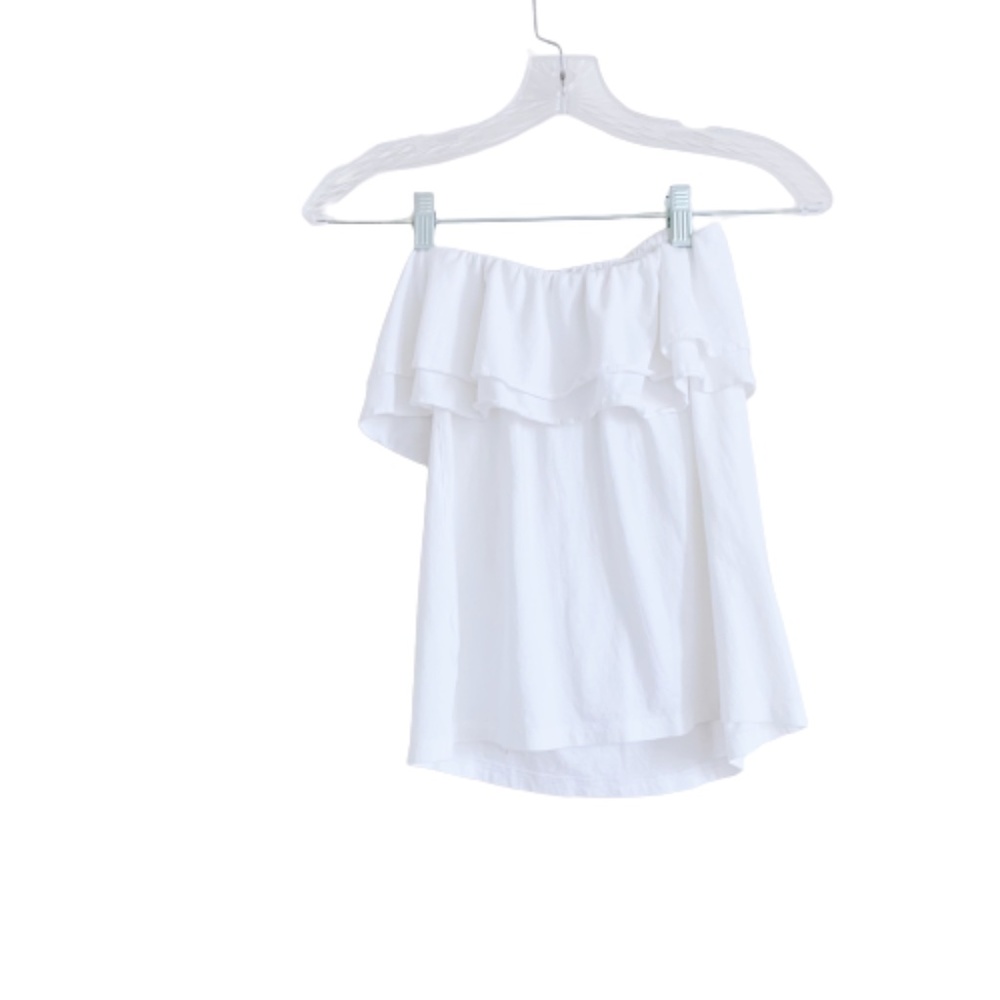 Lilly Pulitzer Rilo Ruffle Strapless Tube Top White - Picture 5 of 10